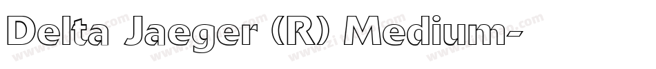 Delta Jaeger (R) Medium字体转换